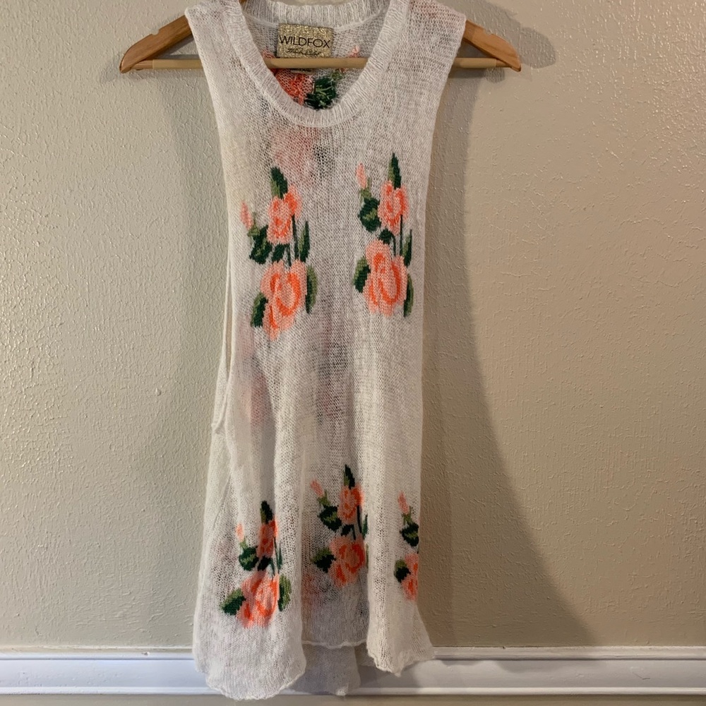NWT WHITE LABEL WILDFOX FLORAL TANK!BEAUTIFUL🌹🌸